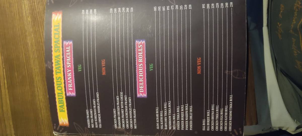 HIT & RUN CHAKALA menu