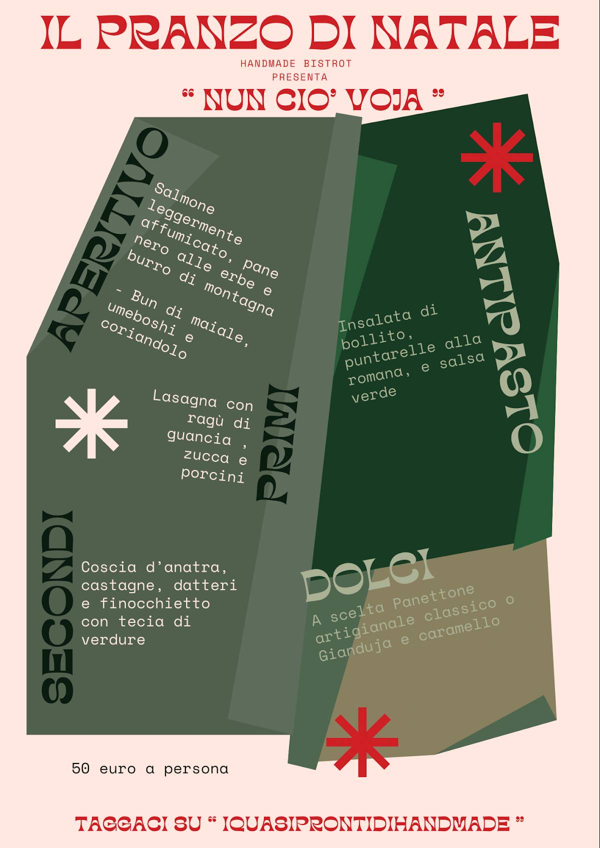 Menu di HandMade Fregene 