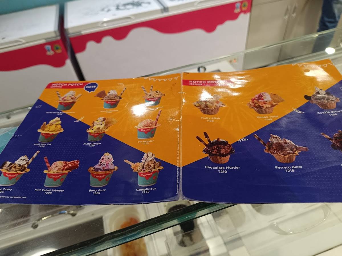 Havmor Havfunn Ice-cream Parlour menu