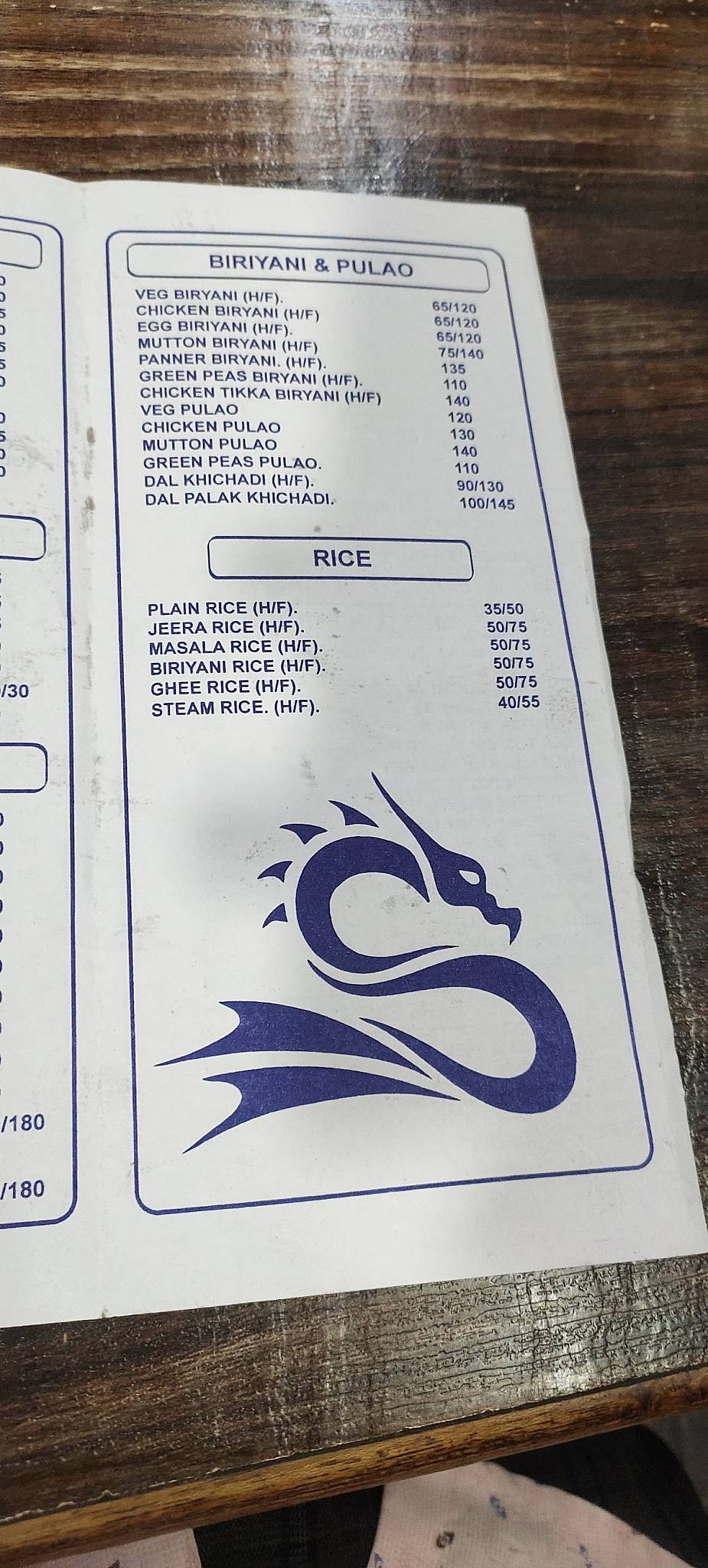 Hotel Royal Plaza & A/C Hall --best restaurant in vasai menu