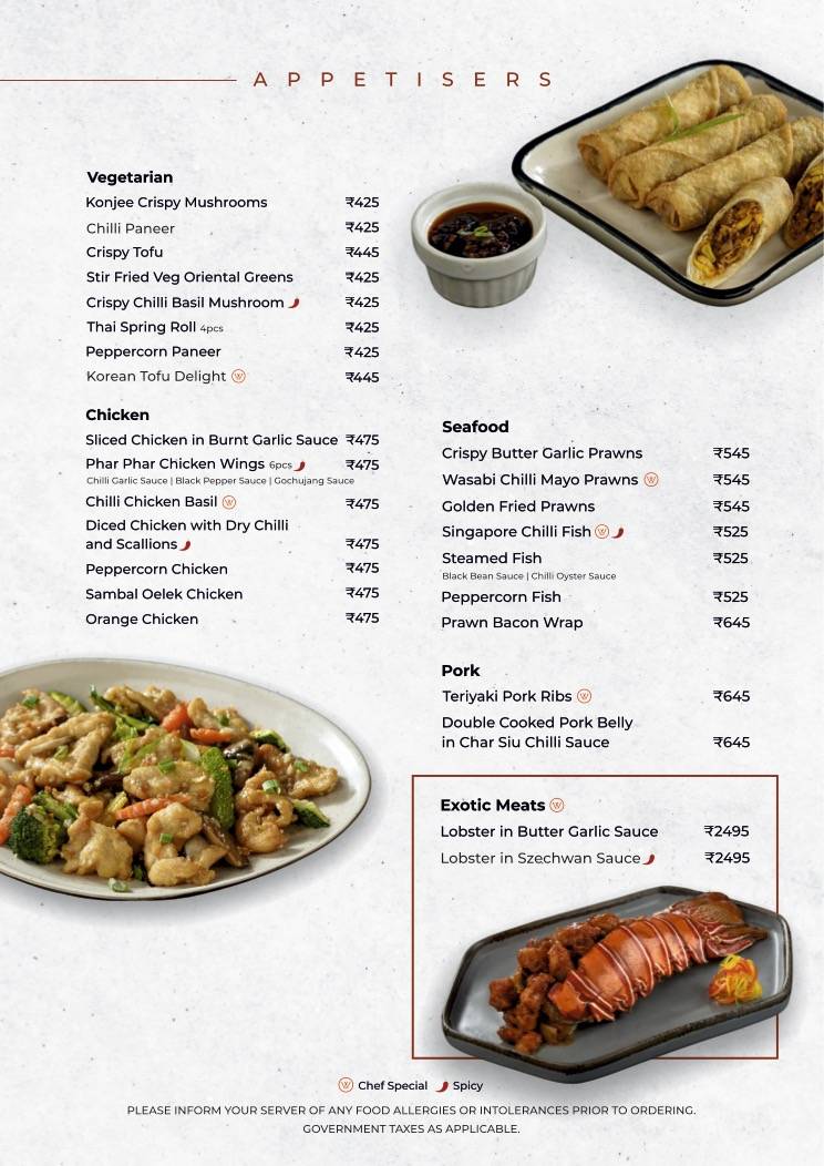 House of Wok, Mohali menu