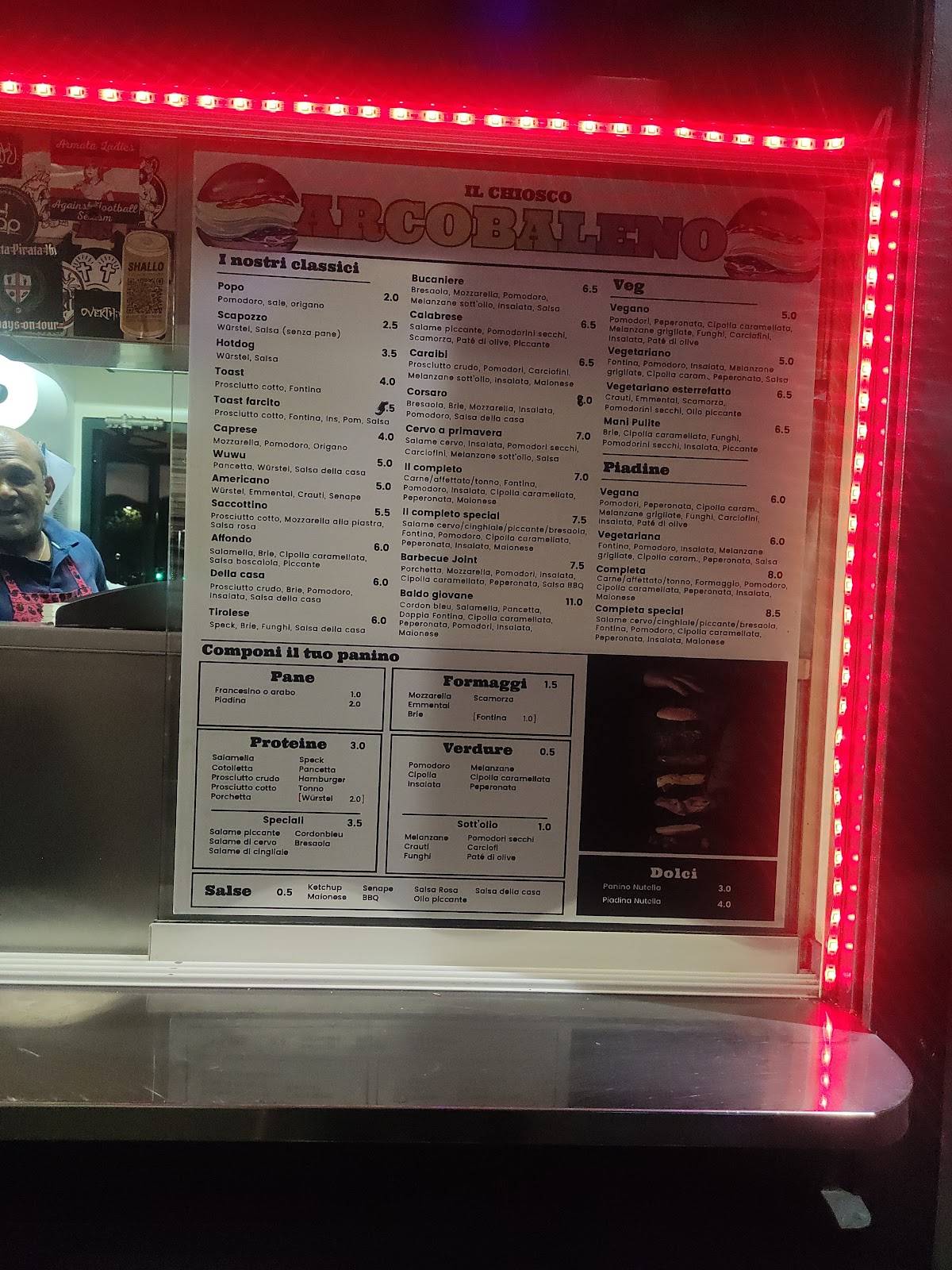 Menu di Il Chiosco ARCOBALENO 