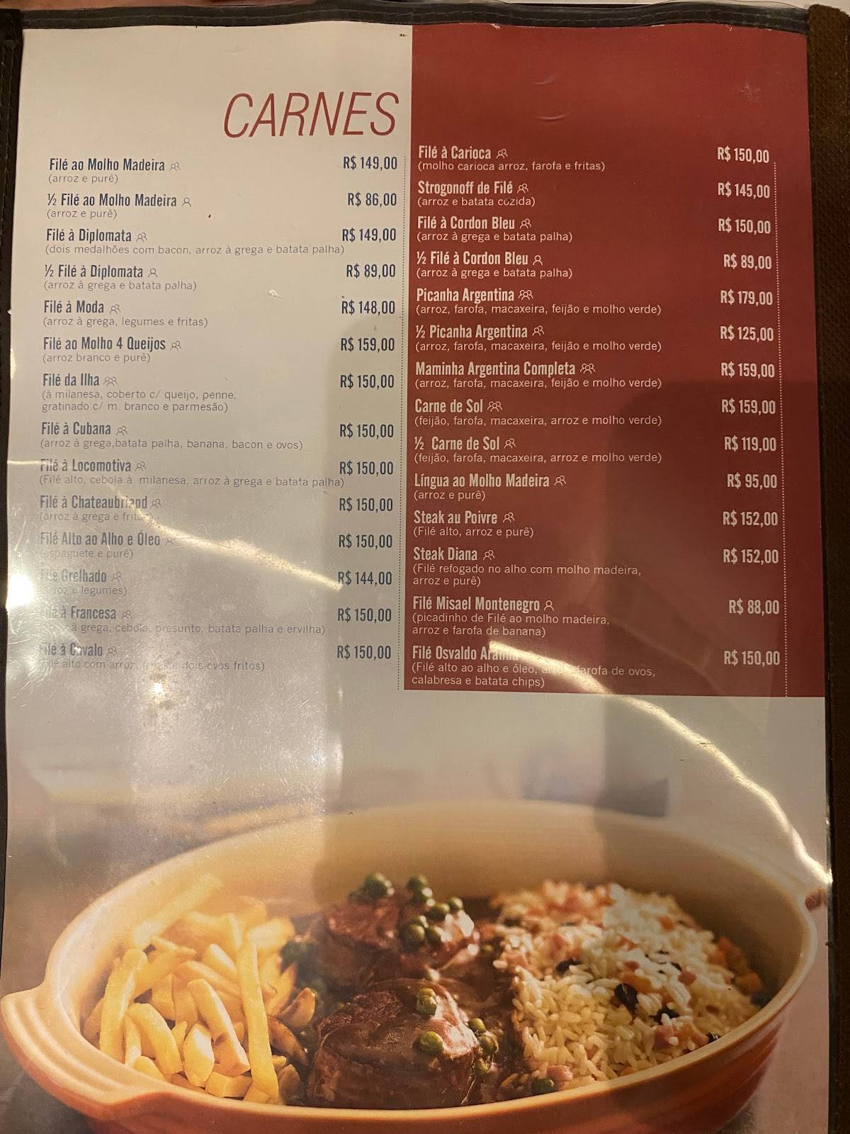 Ilha da Kosta - Boa Viagem cardápio