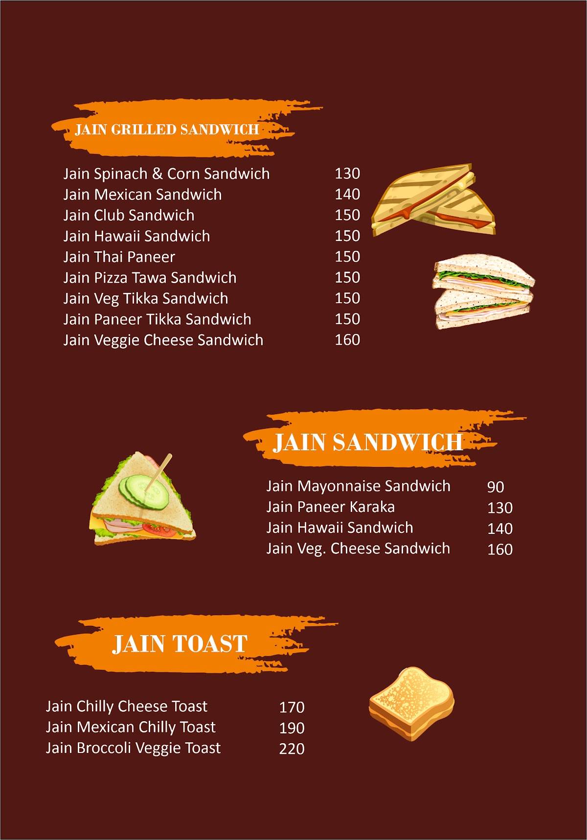 Just Bake Cake Shop & Coffee House Kolhapur menu
