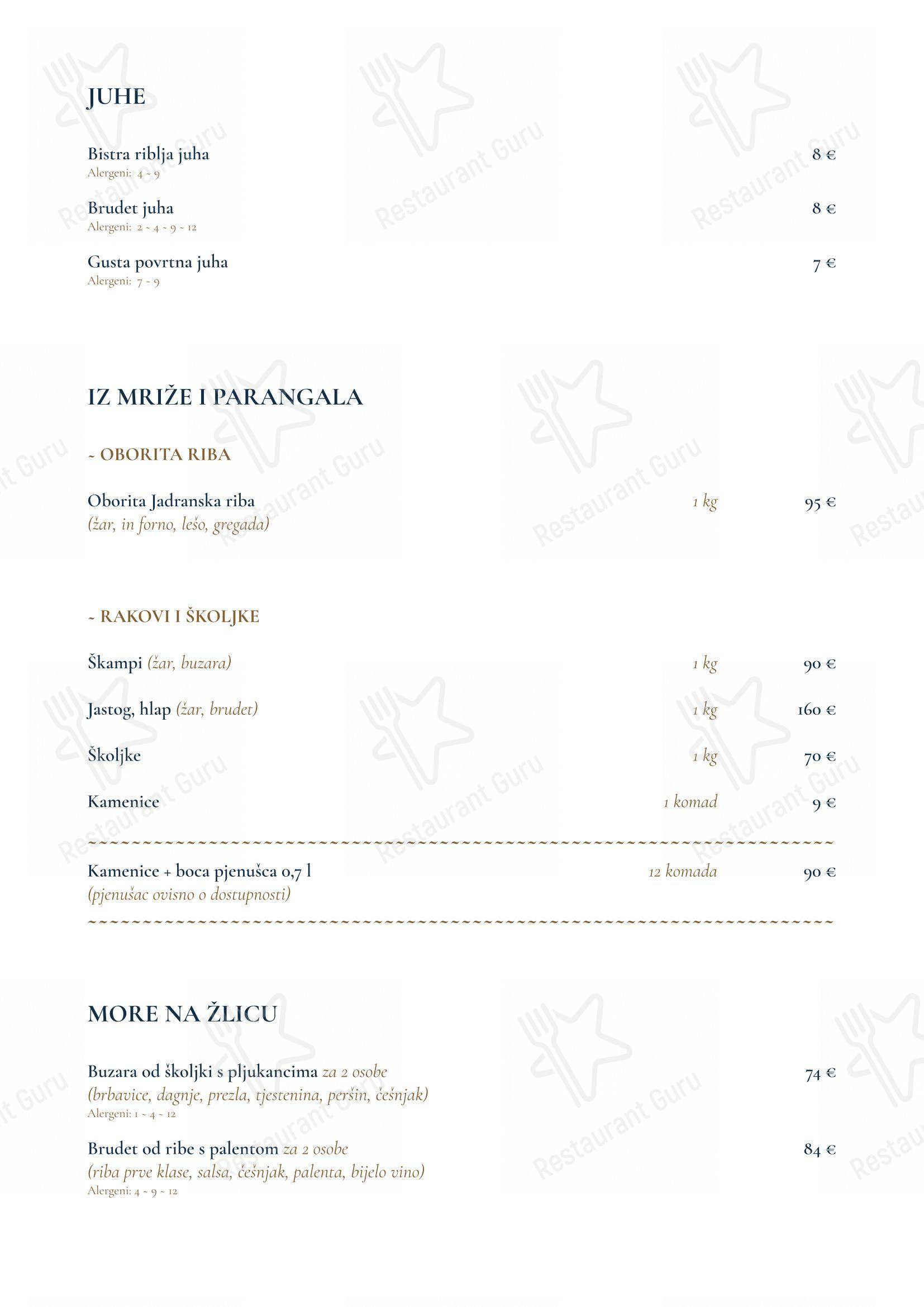 Menu di Restaurant Kadena - Menu bar