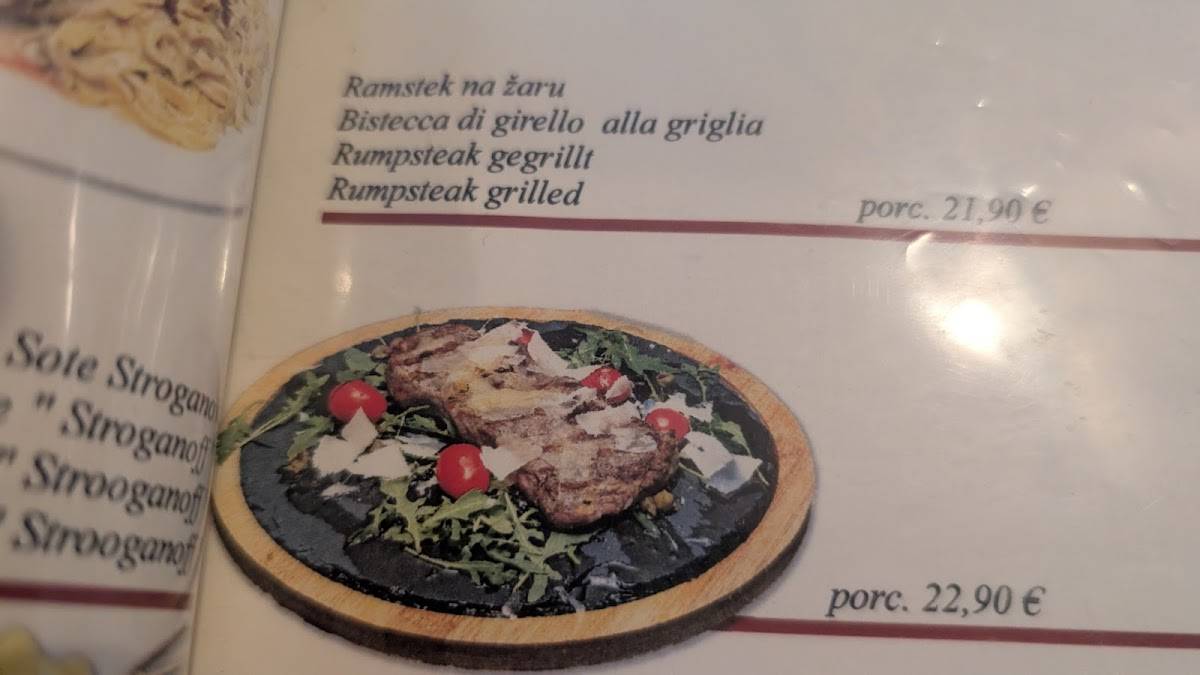 Menu di Konoba restaurant Neptun (Pizza grill seafood) 