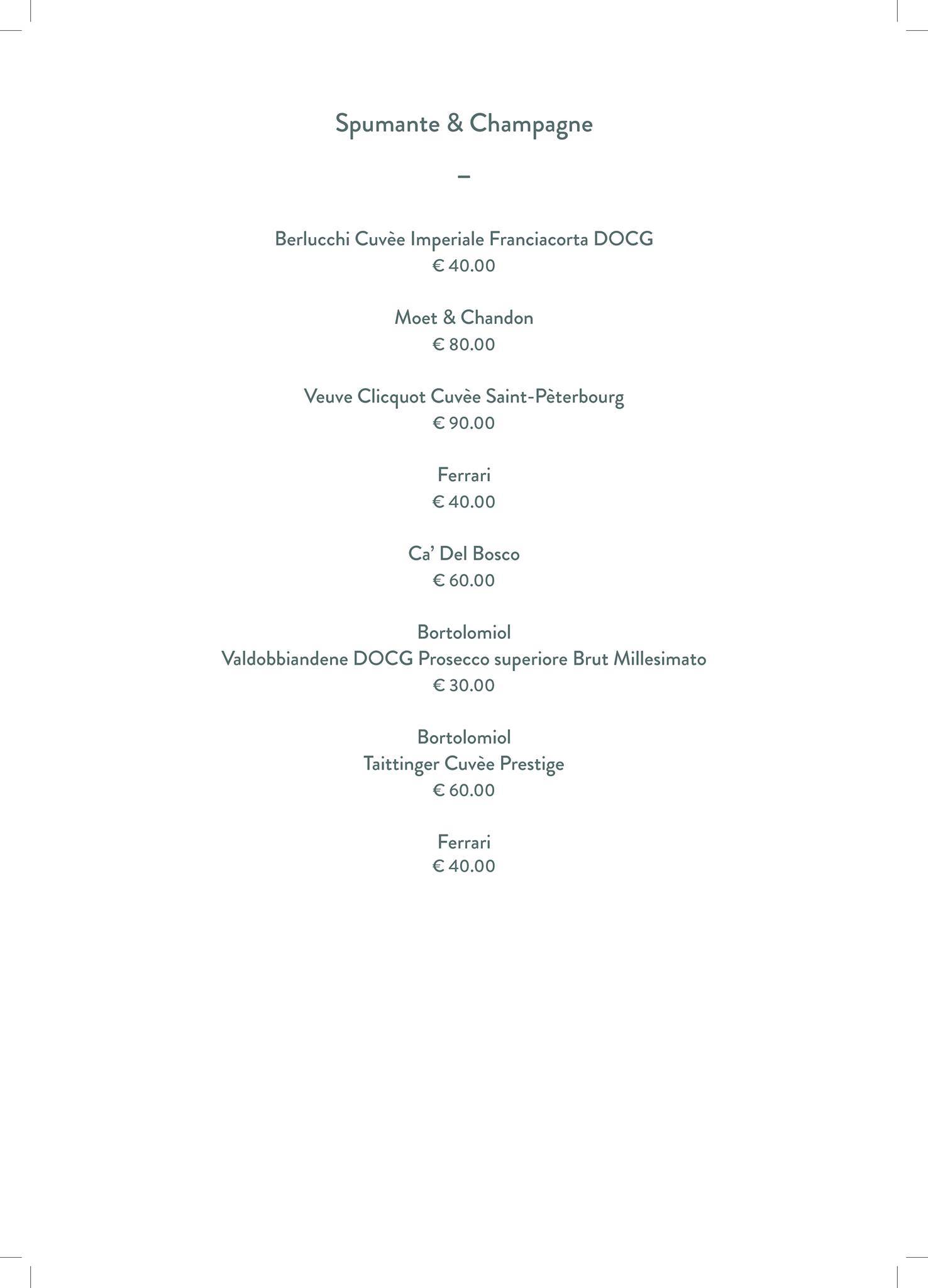 Menu di Ristorante La Limonaia 