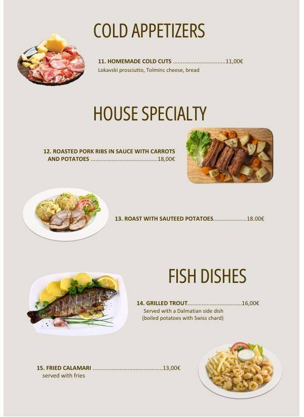 Menu di Labrca PIZZA & GRILL 