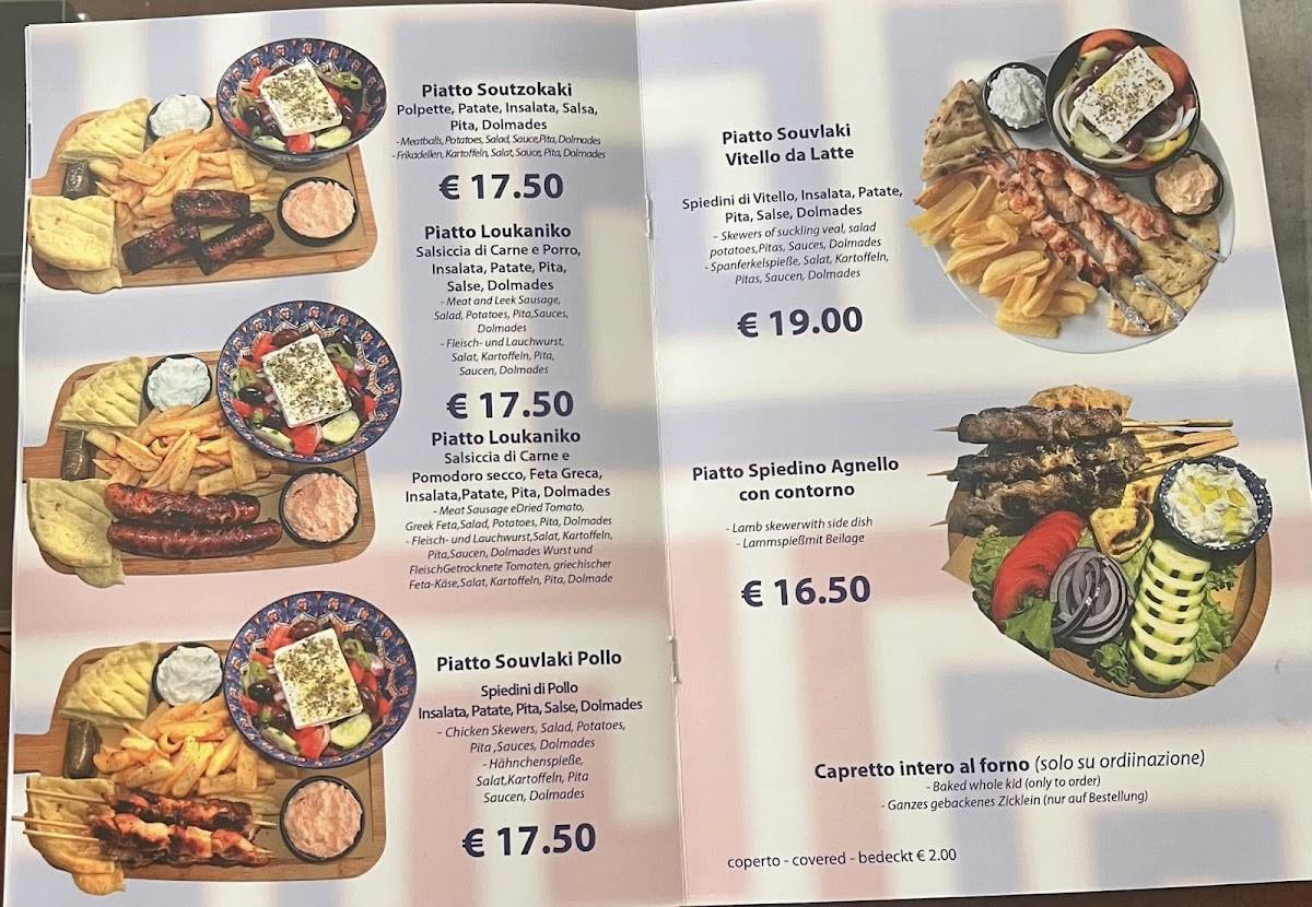 Menu di L'angolo Greco 