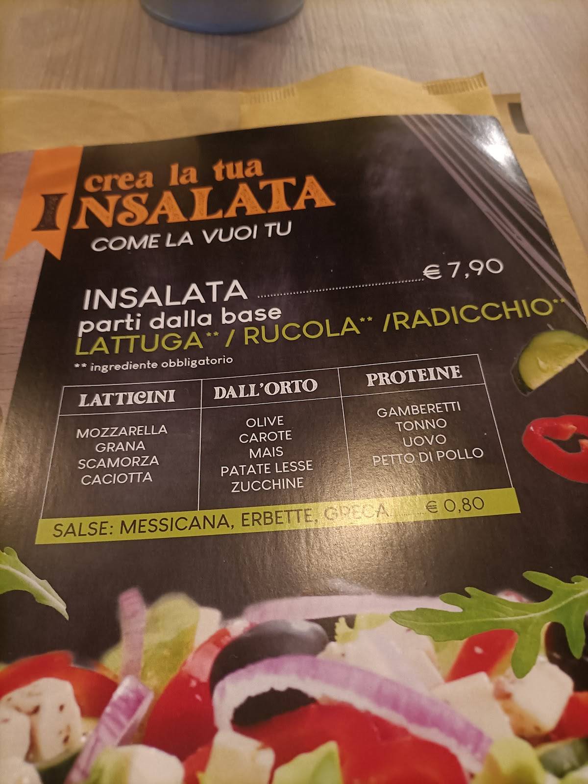 Menu di Pizzeria Longevia Viareggio 