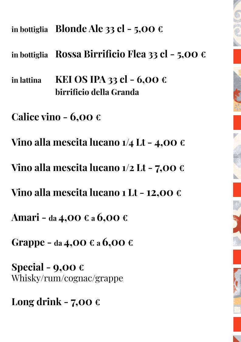 Menu di MANGIO la cucina come a casa 