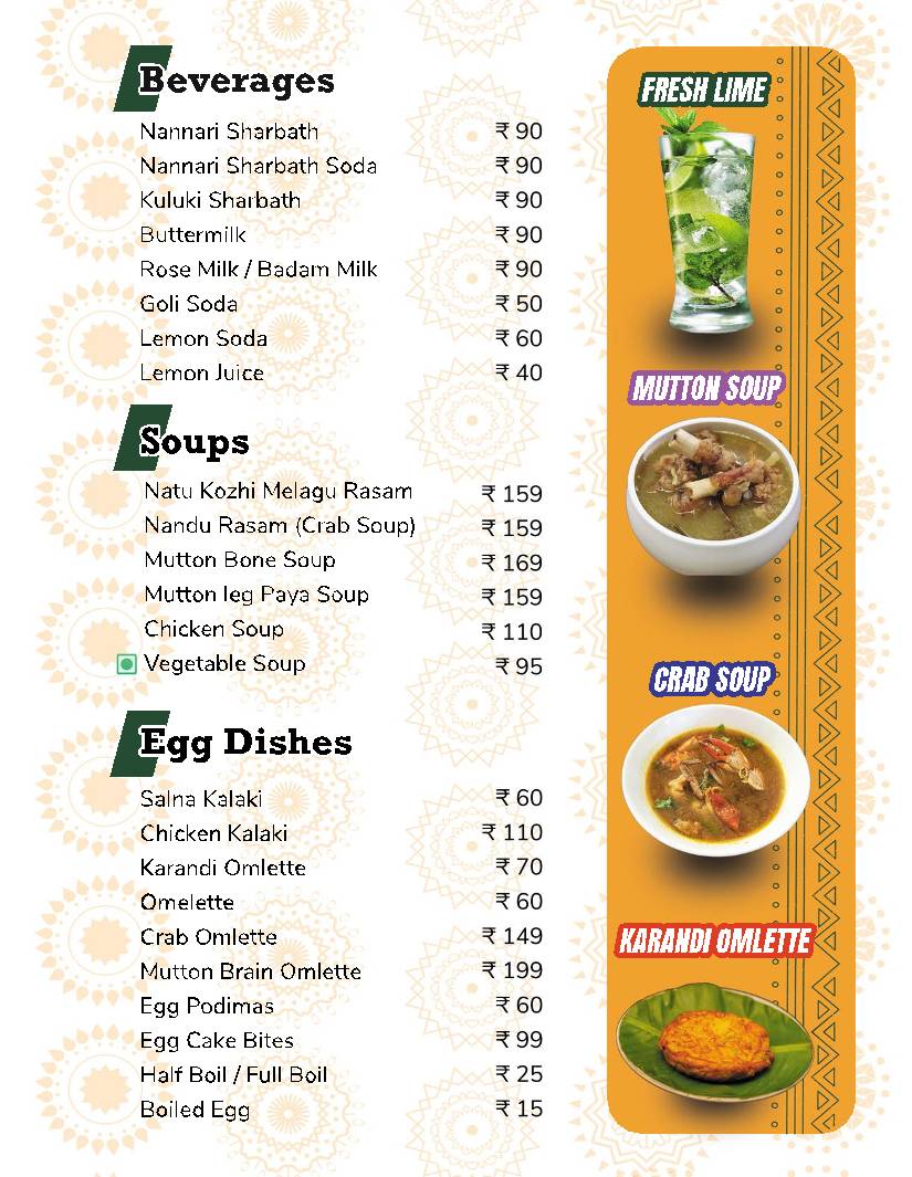 Maduravanam - Taste of Madurai menu