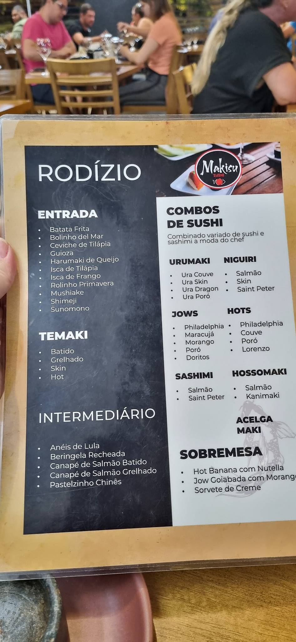 Makisu Sushi cardápio