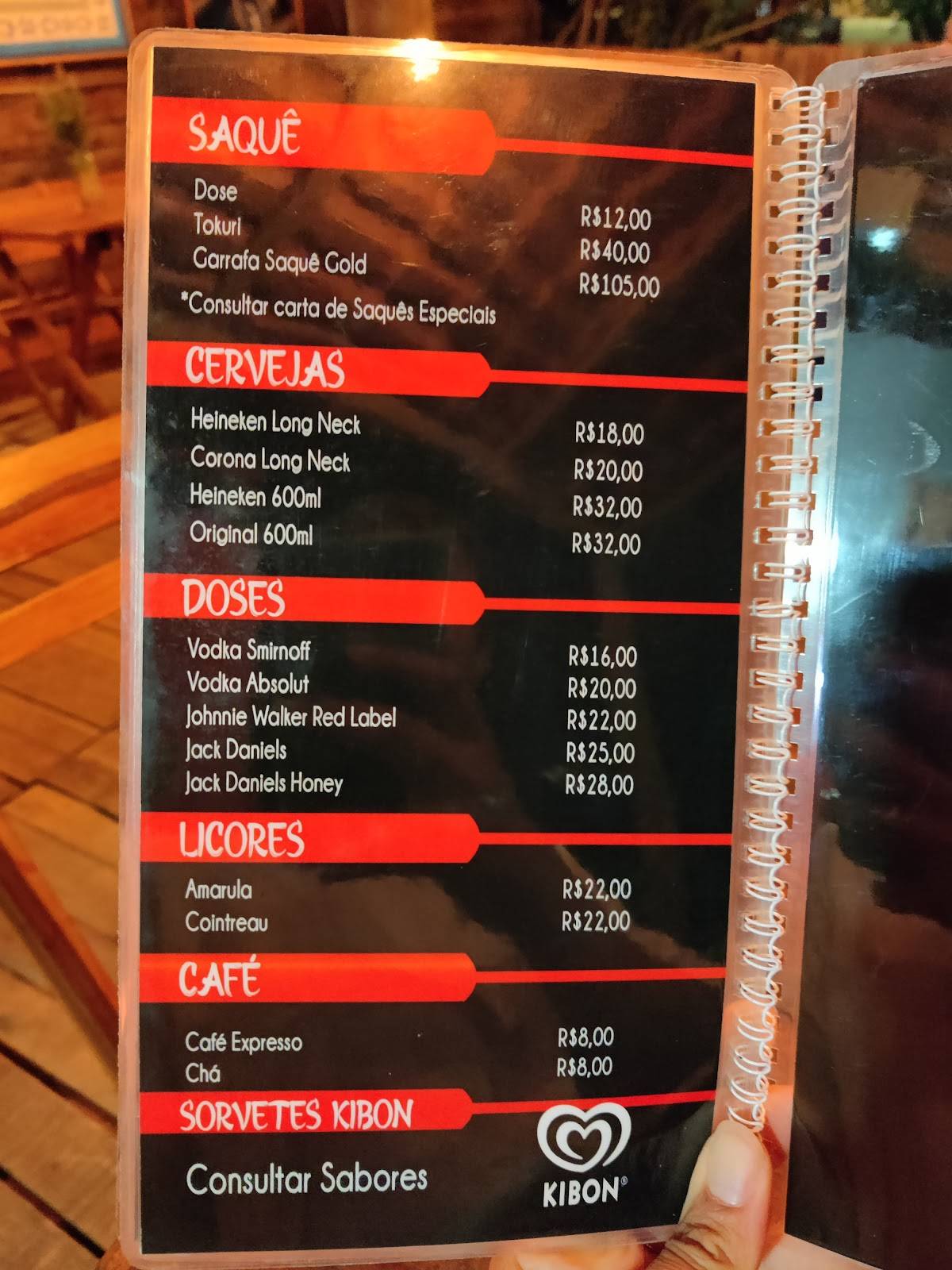 Manaka Sushi Noronha cardápio