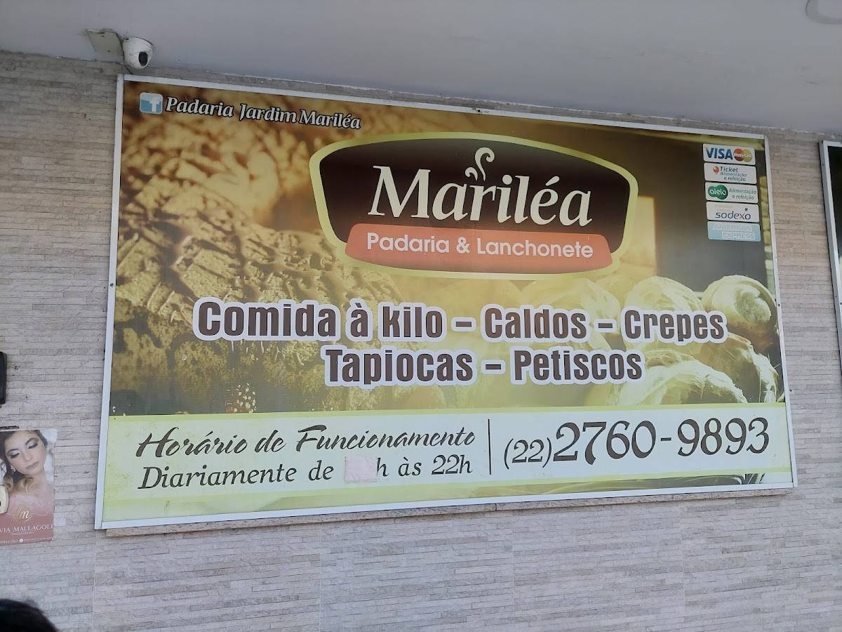Padaria Mariléa - Rua Niterói cardápio