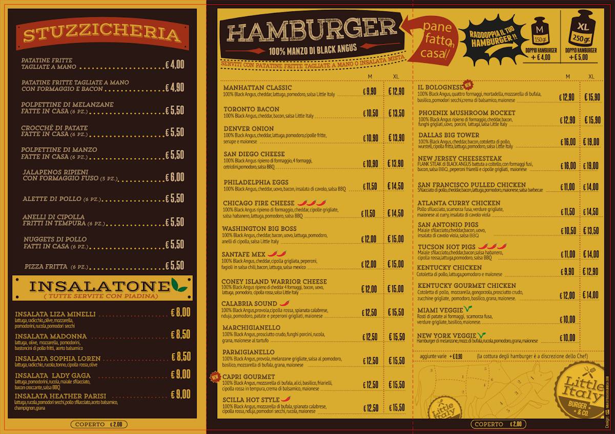 Menu di Mario's Little Italy 