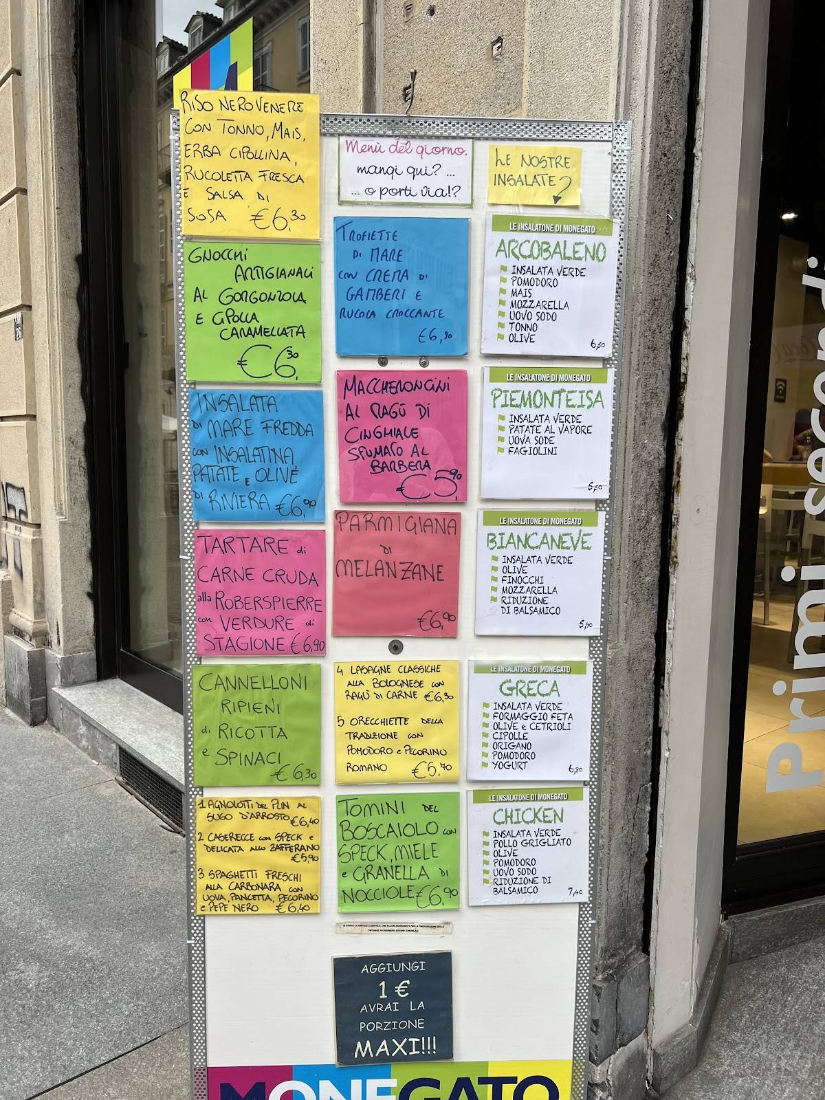 Menu di Monegato Giuseppe Verdi 