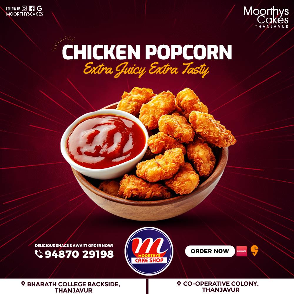 Moorthys Cake Shop menu