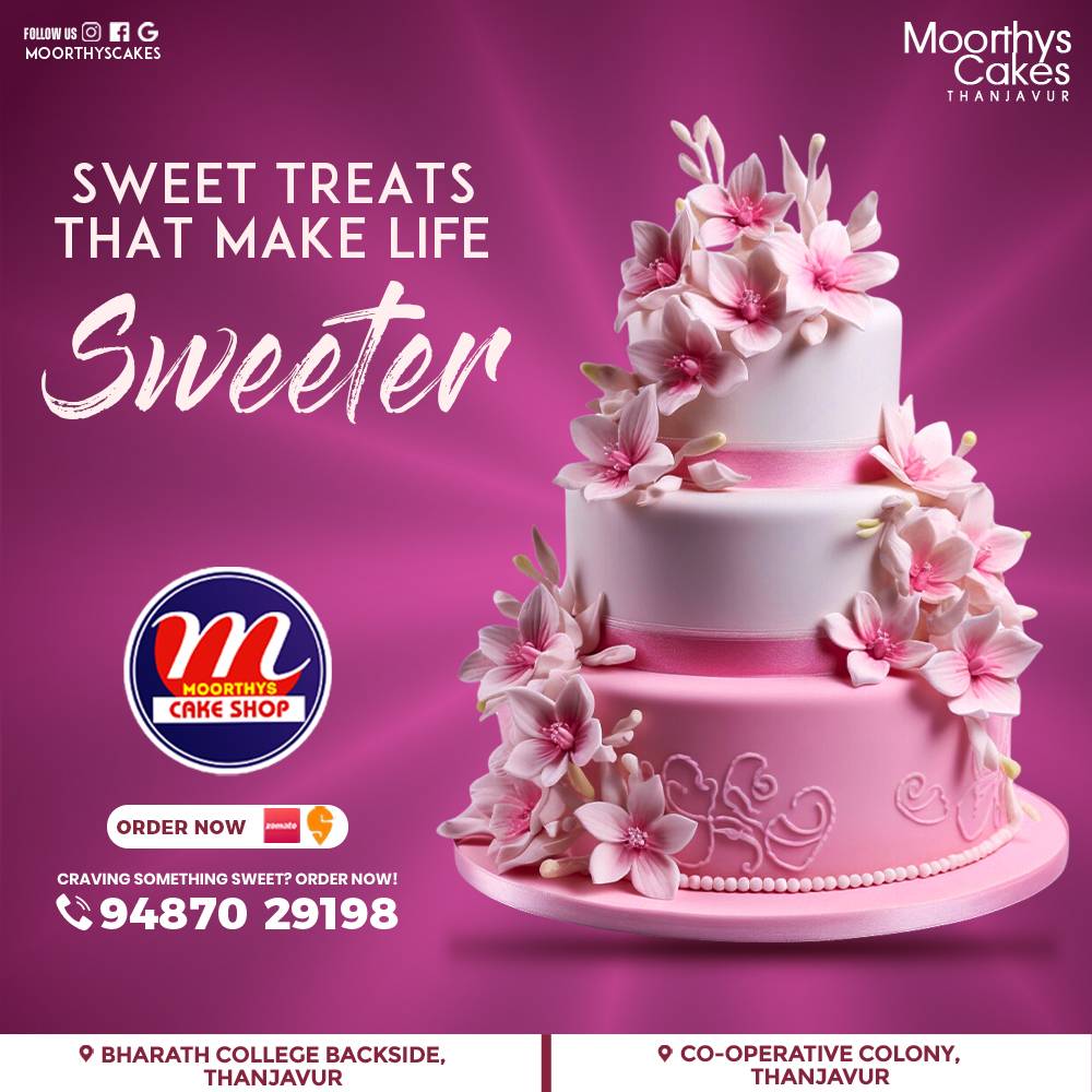 Moorthys Cake Shop menu