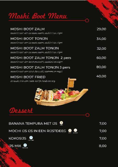Menu de Moshi Sushi Wok & grill