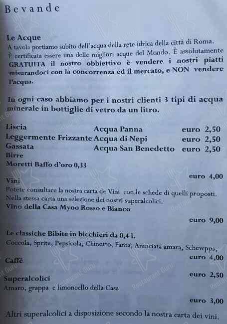 Menu di Noi Nuova Osteria Italiana 