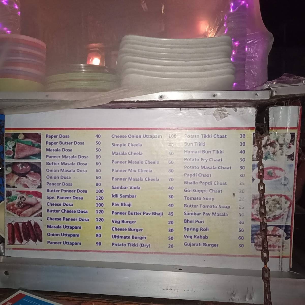 Nice fast food "super nice" menu