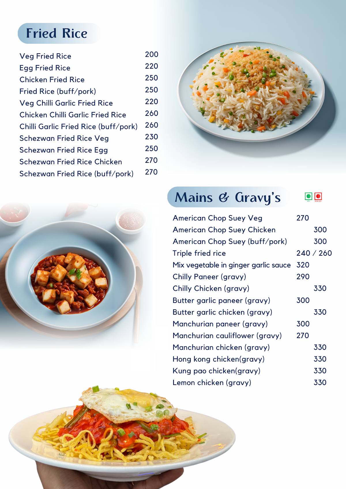 Norwang Cafe & Restaurant menu