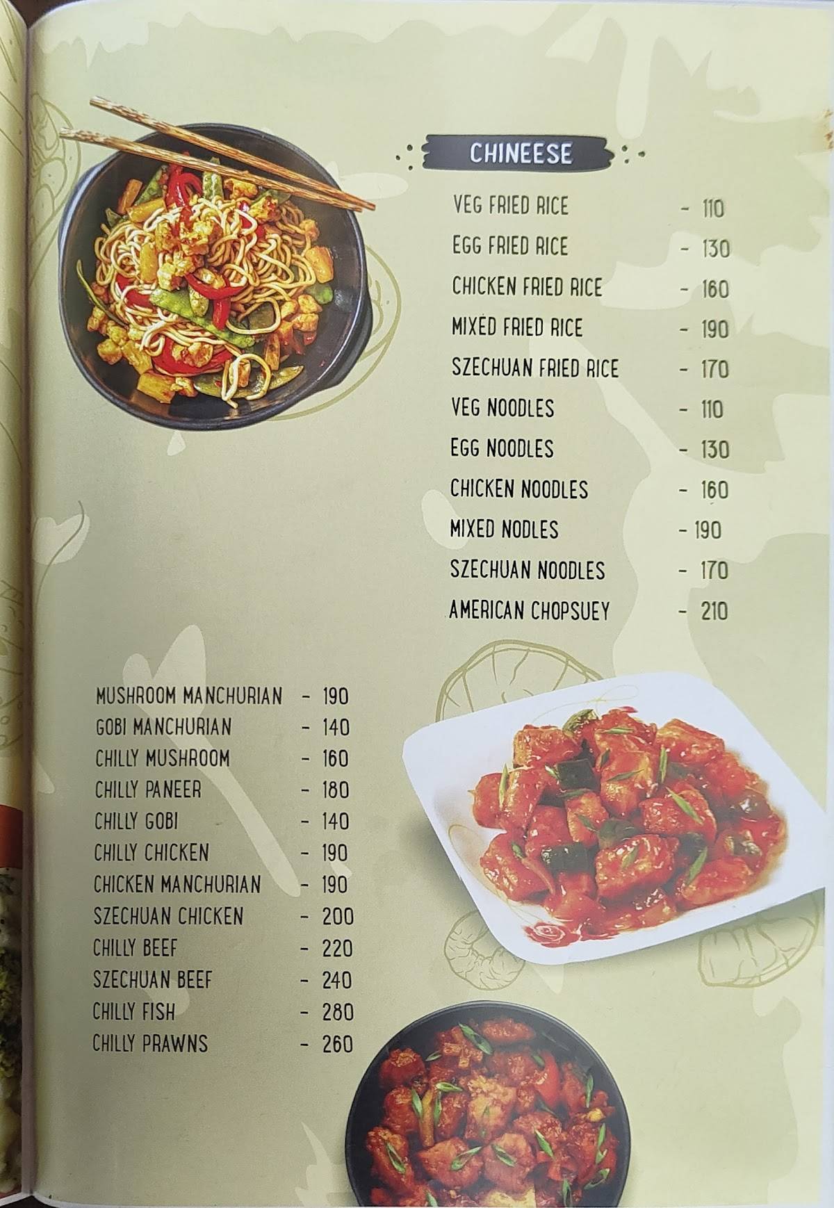 Nusrat Restaurant menu