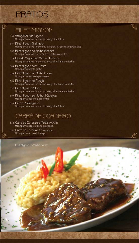 Nyã Baoba cardápio