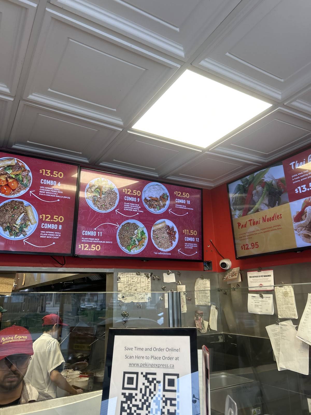 Menu de Peking Express since 1984