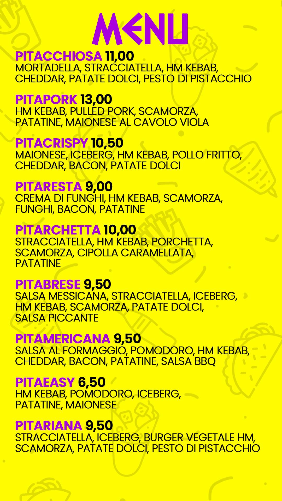 Menu di Pitaus 