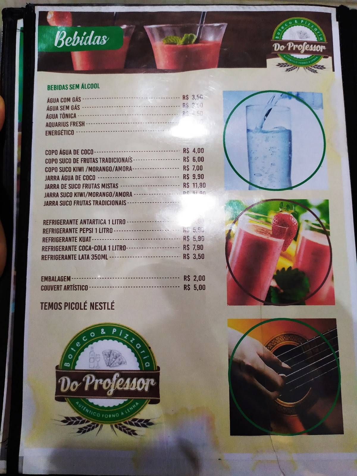 Pizzaria Do Professor cardápio