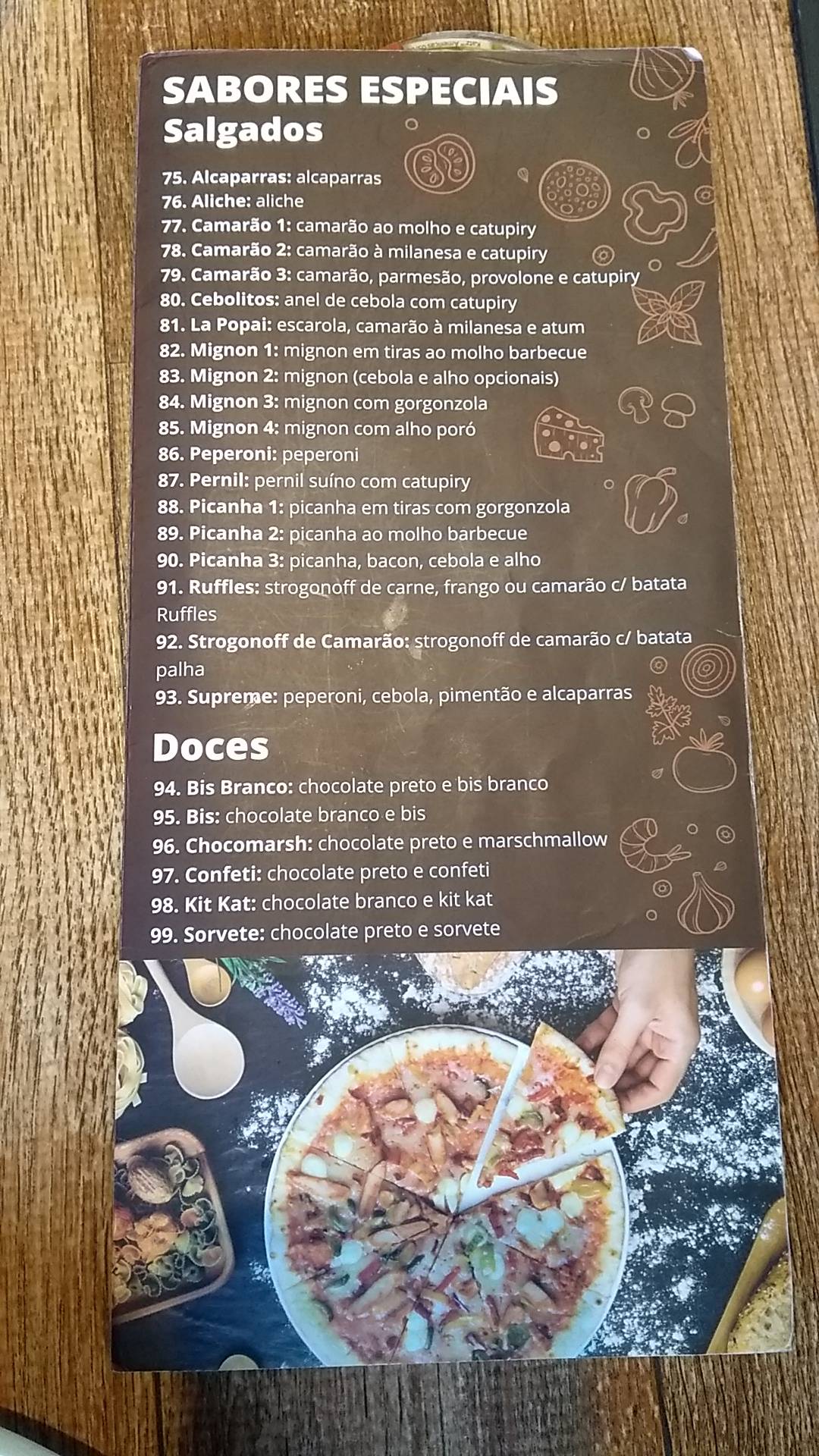 Seu Fulano Fornearia cardápio