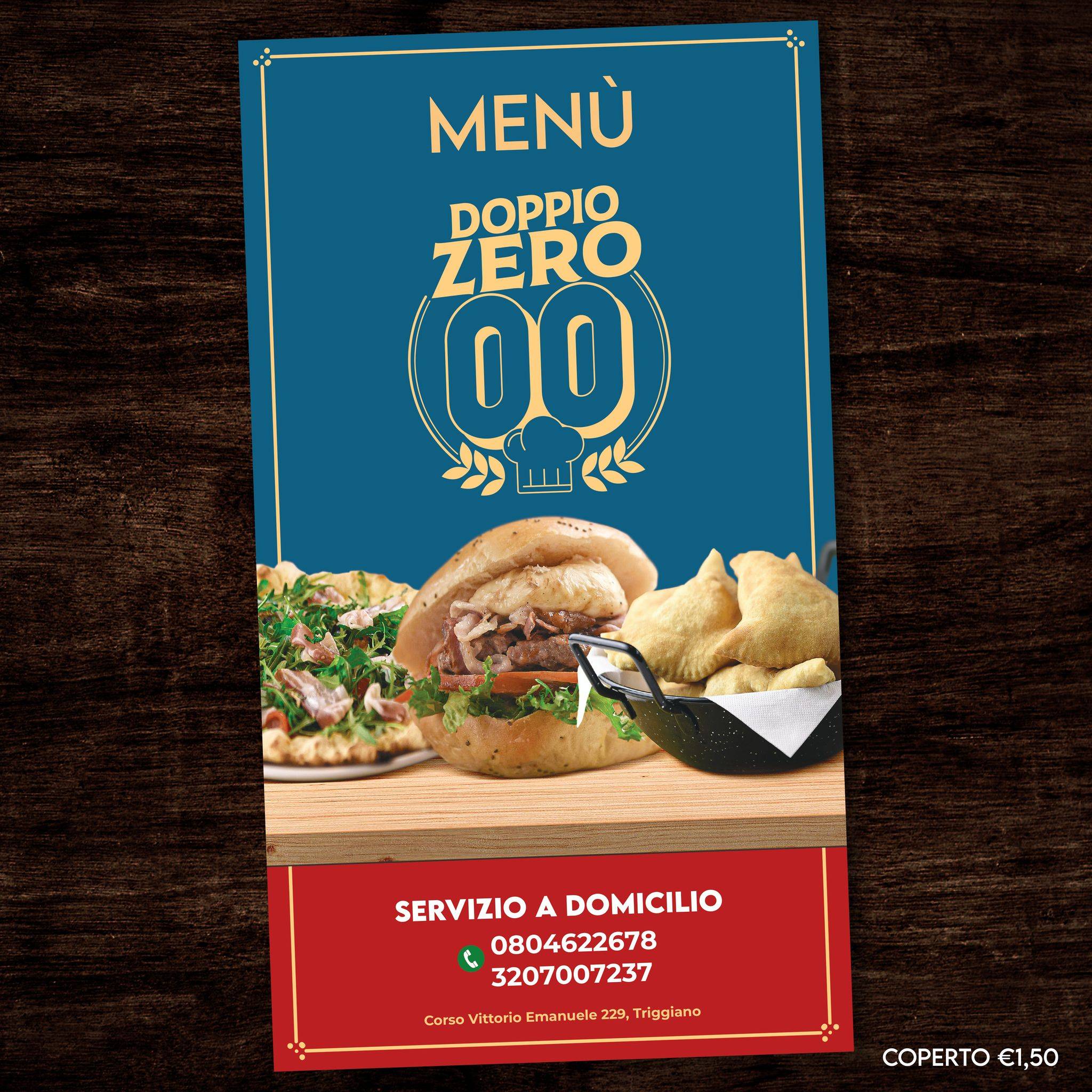 Menu di Pizzeria Doppiozero 