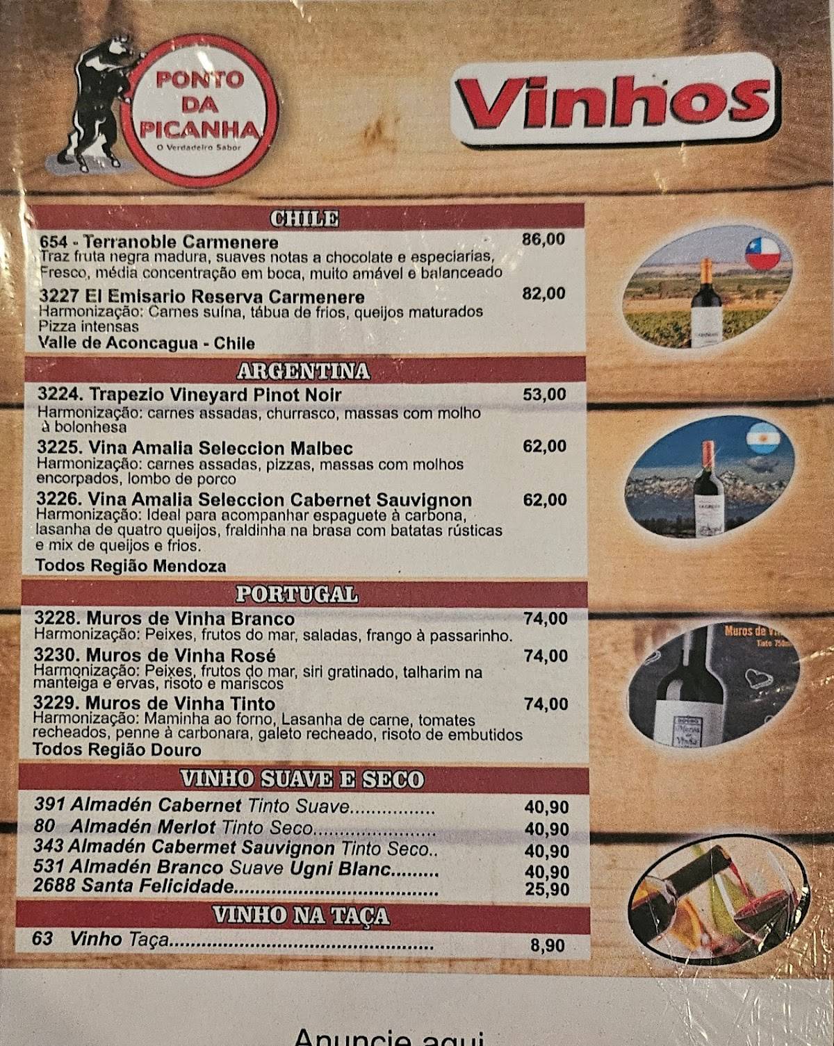 Ponto da Picanha cardápio
