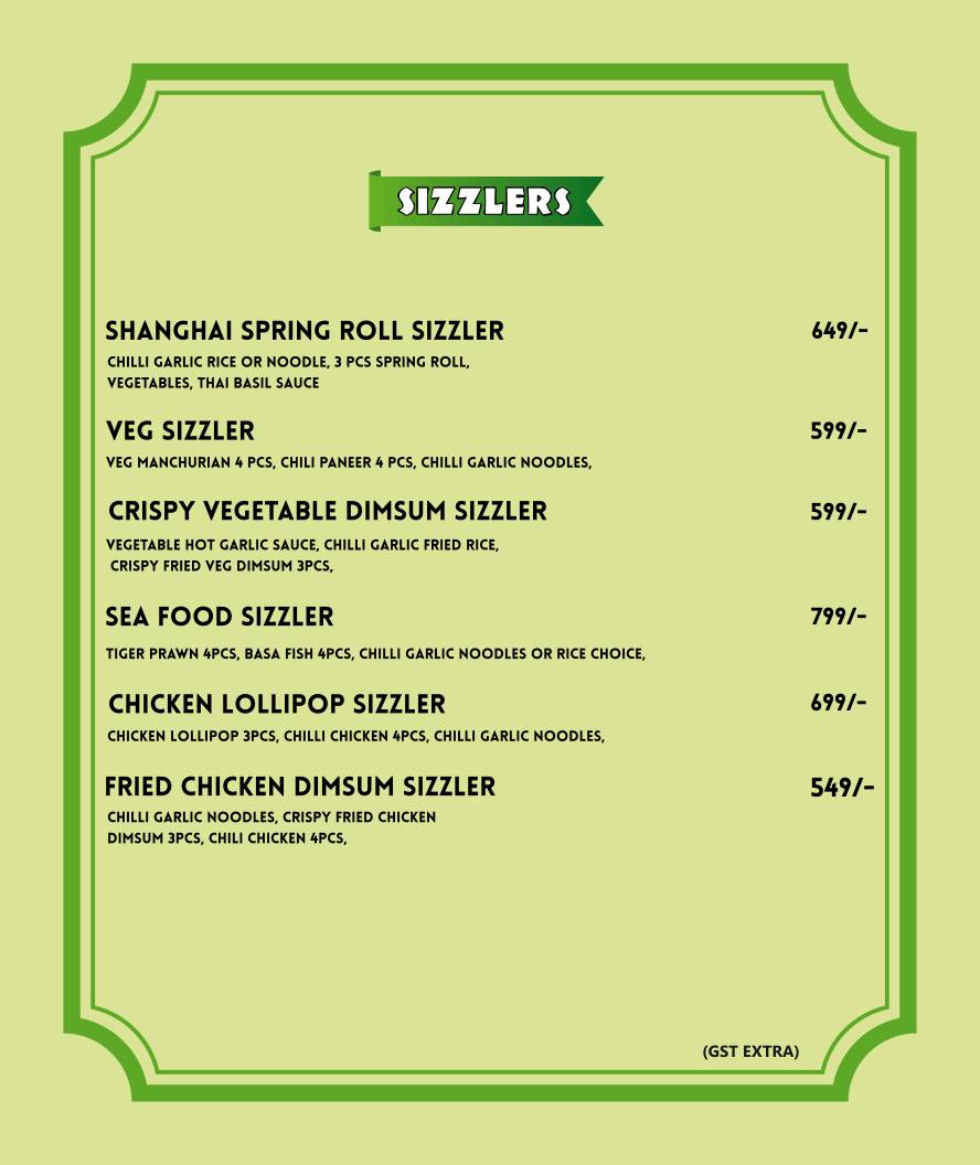ROYALE ASIAN menu
