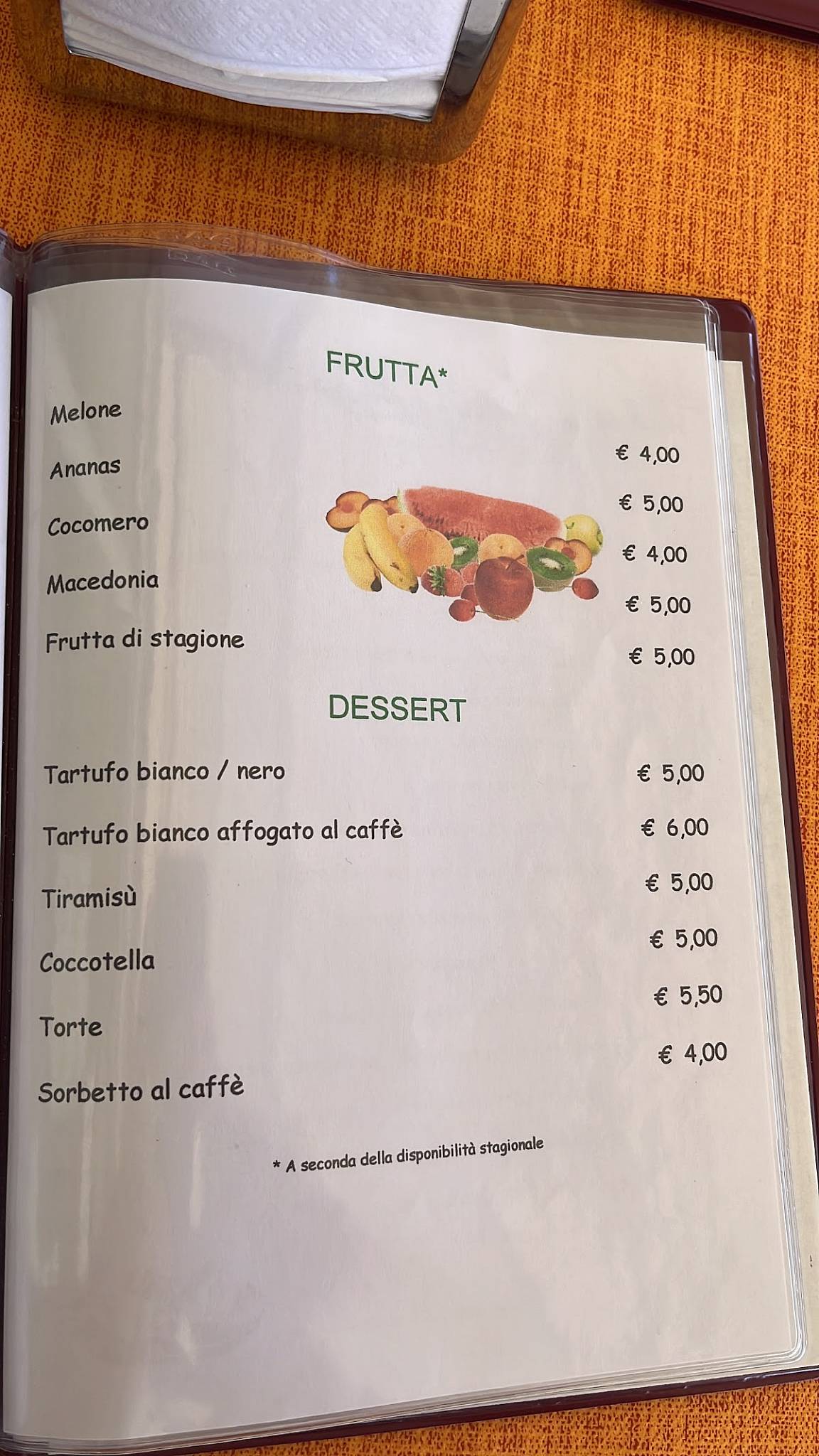 Menu di Ristorante Bar Luciano 