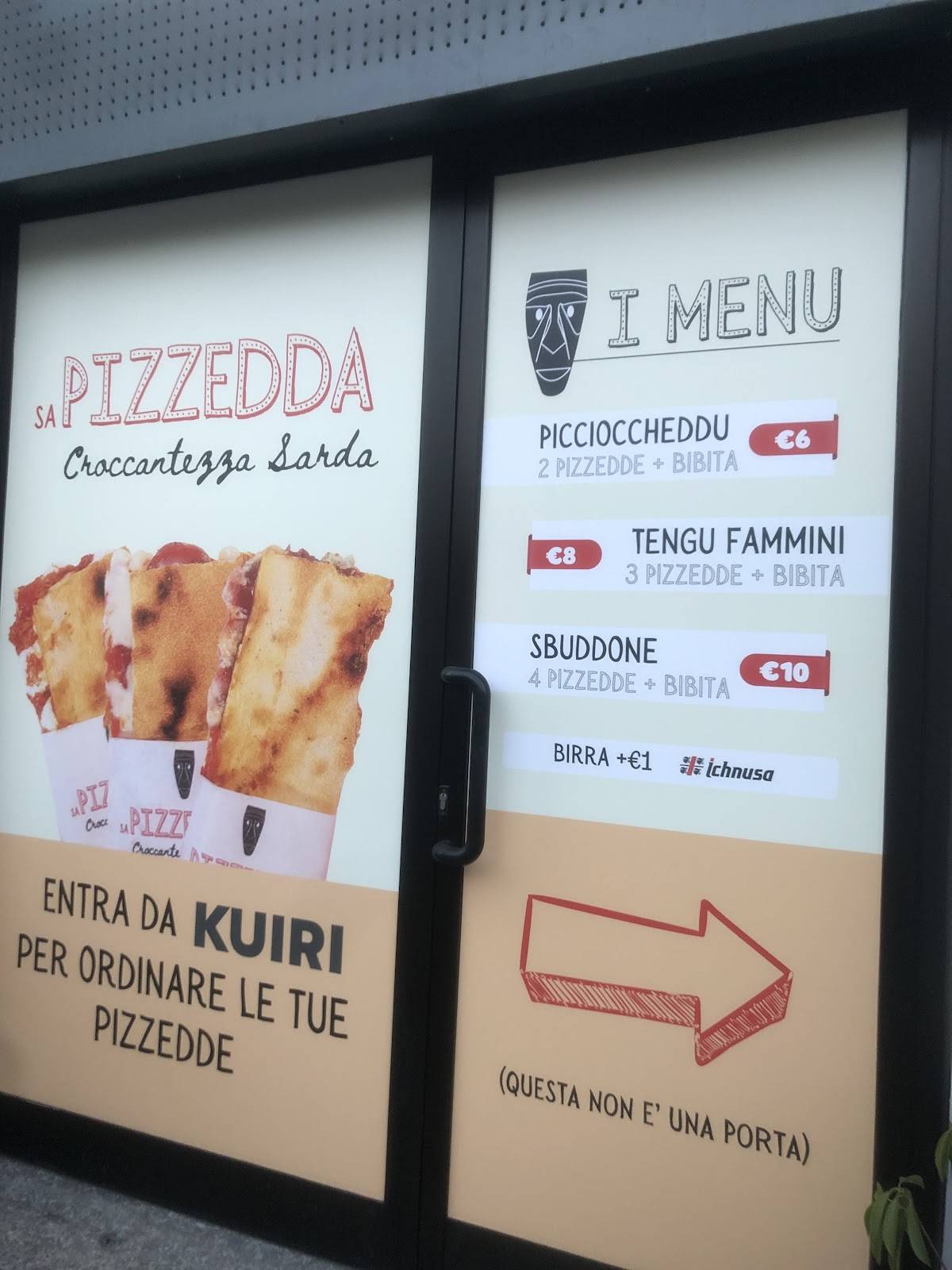 Menu di Sa Pizzedda 