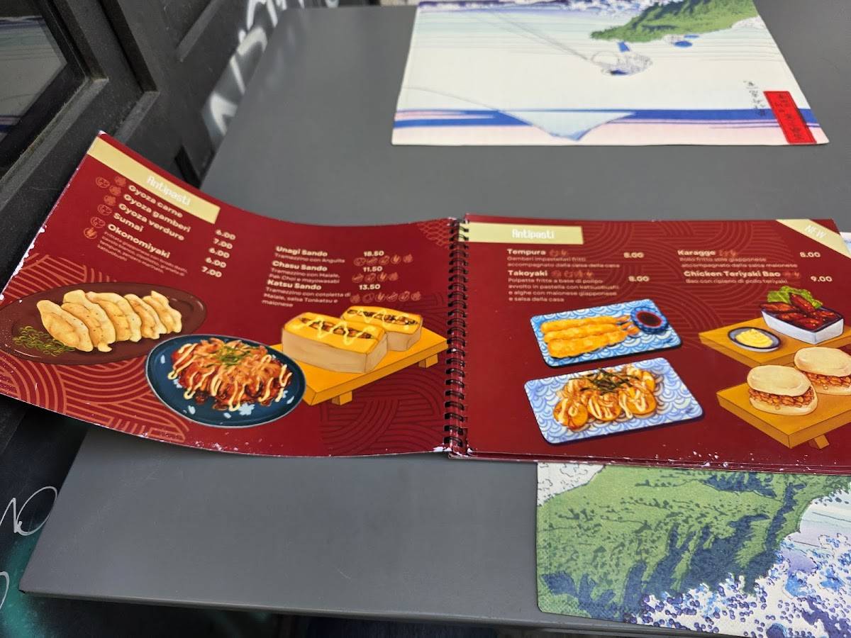 Menu di Sakakura - Sarpi 