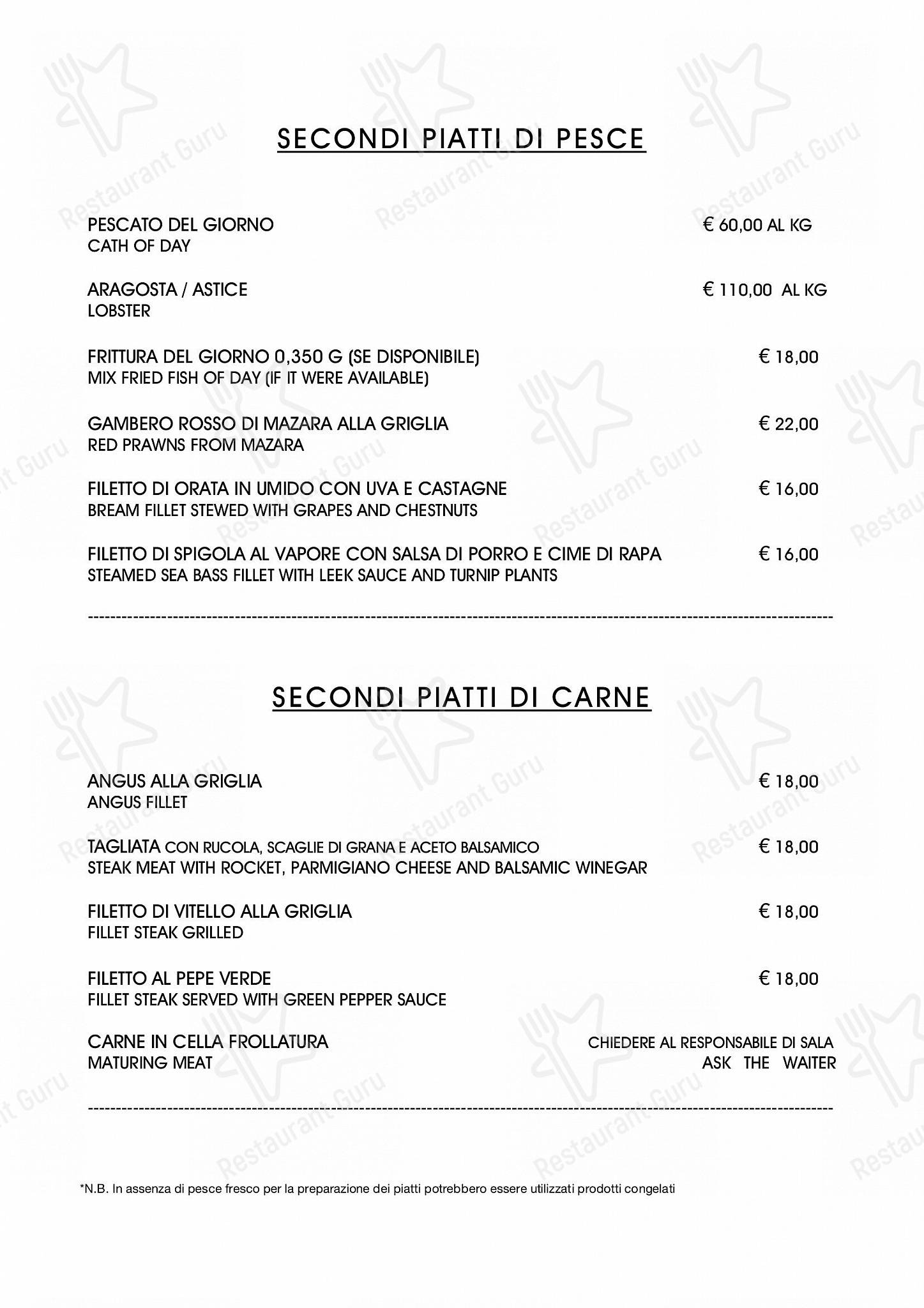 Ночное меню per Salvinius ristorante