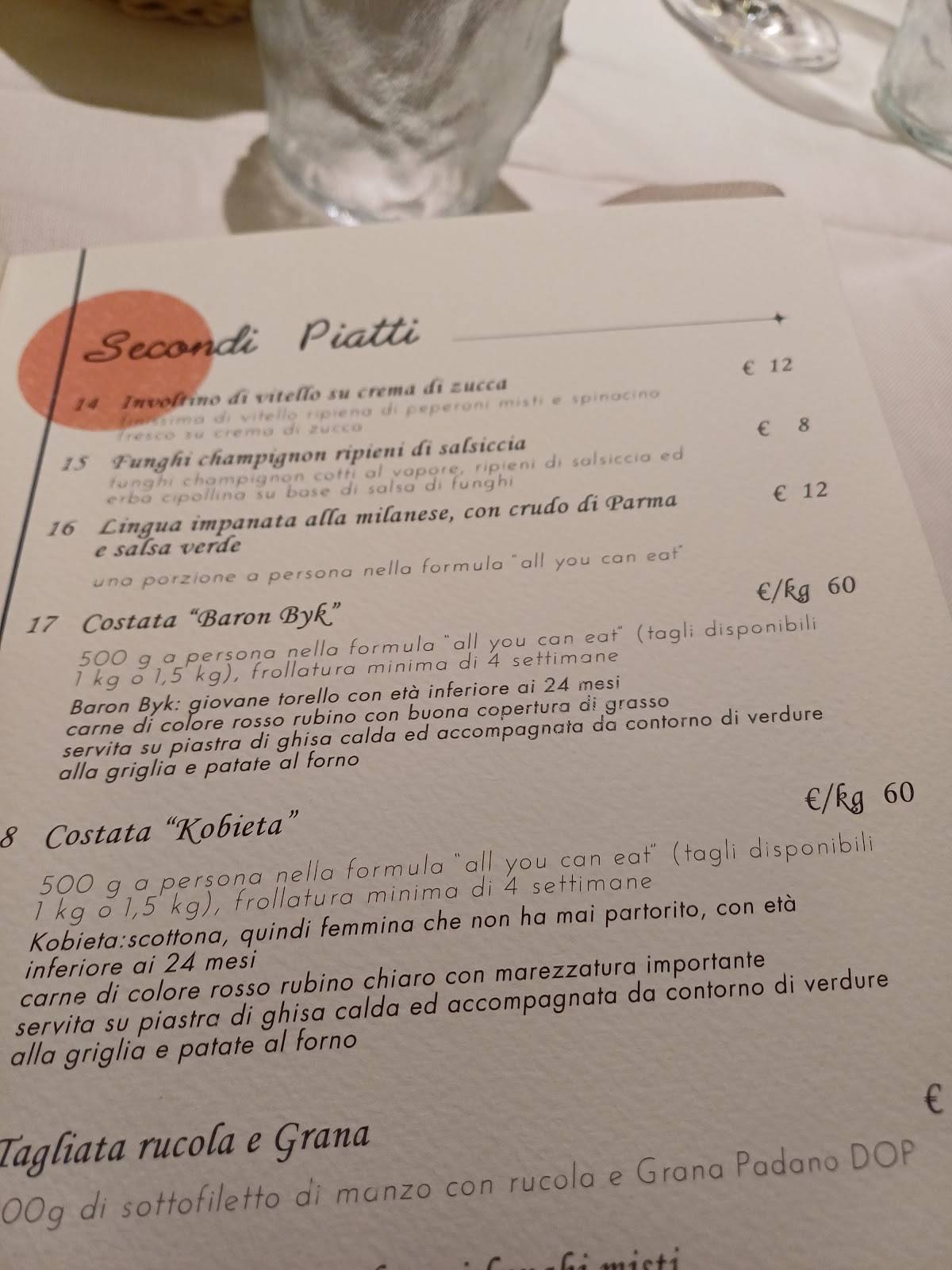 Menu di Samurai Statuto Sushi a Torino 