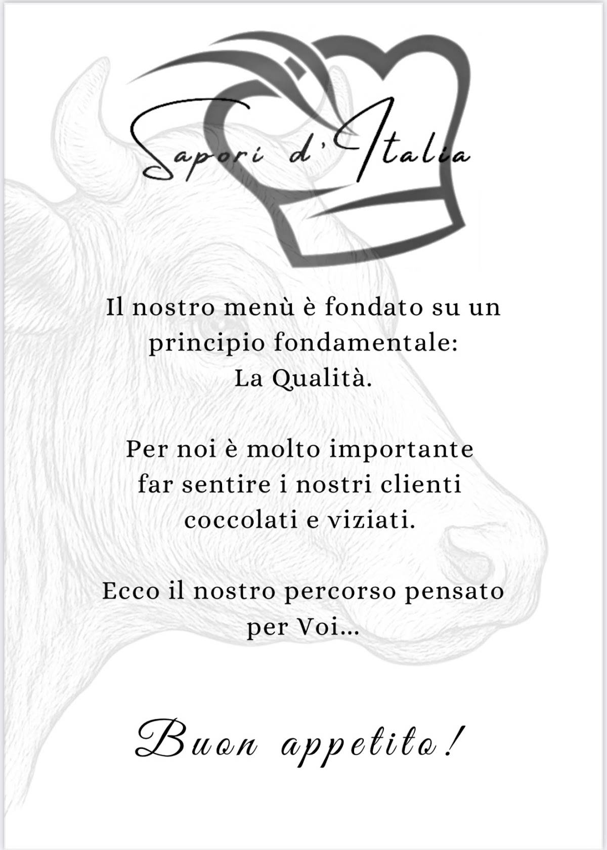 Menu di Sapori d'Italia 