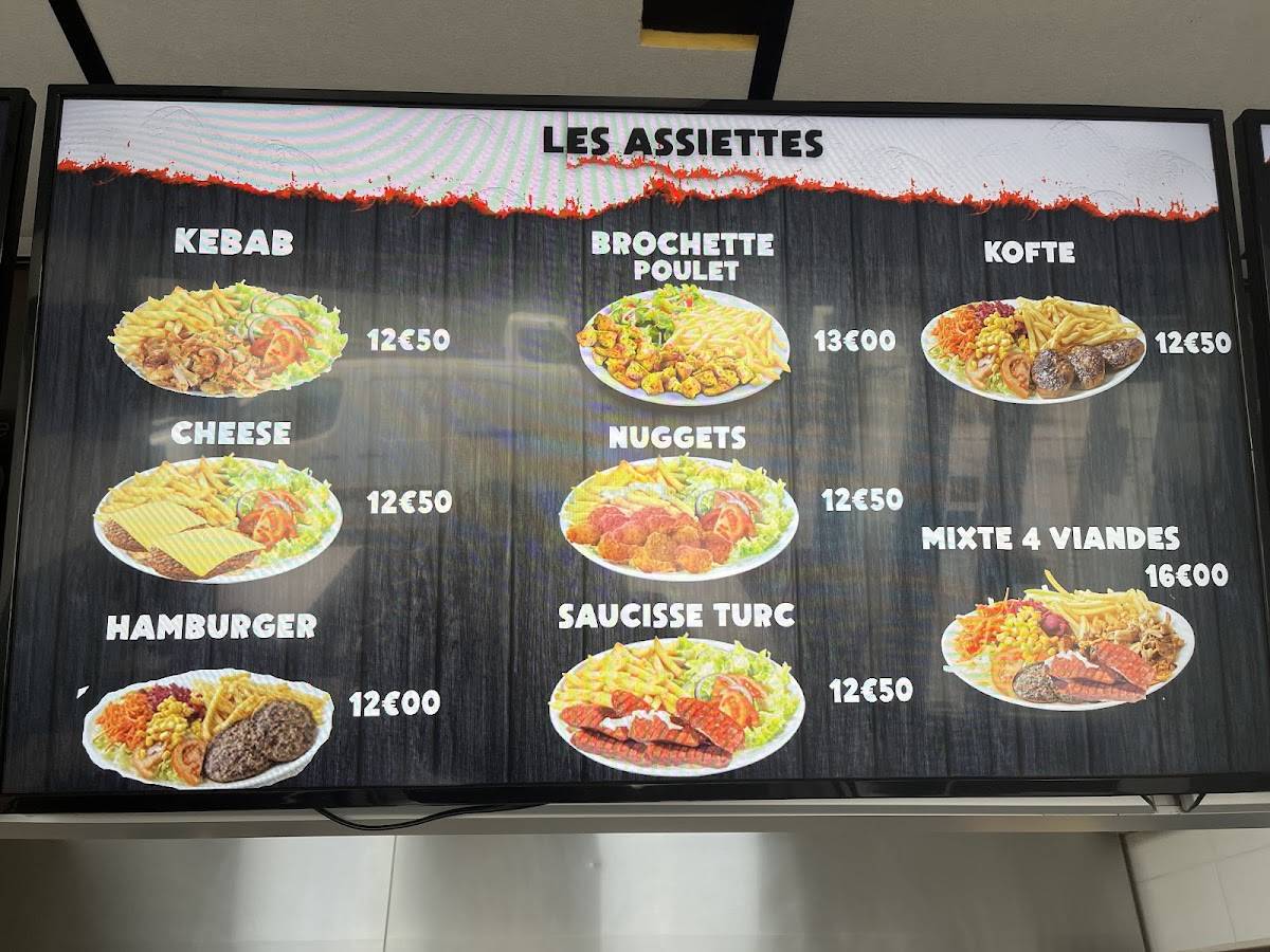 Menu de Snack ANADOLU