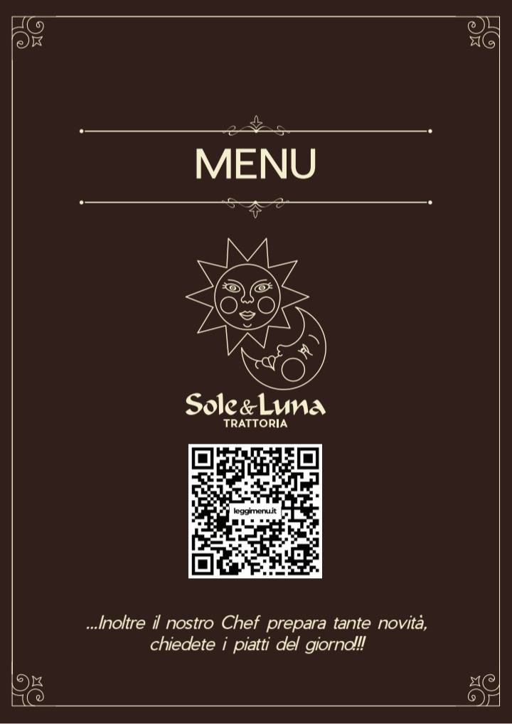 Menu di Sole & Luna 