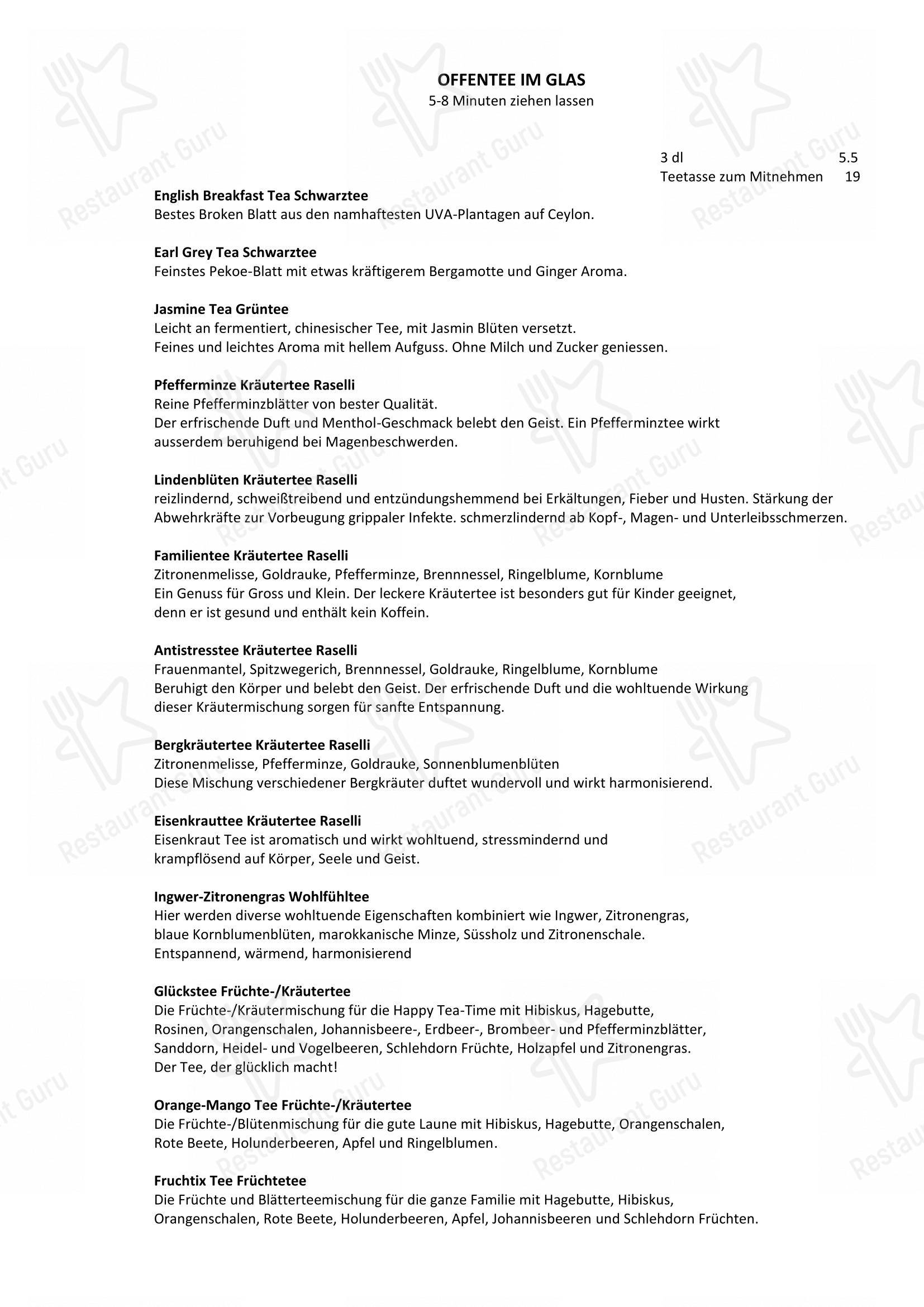 Menu bar per Restaurant Sonne in San Maurizio