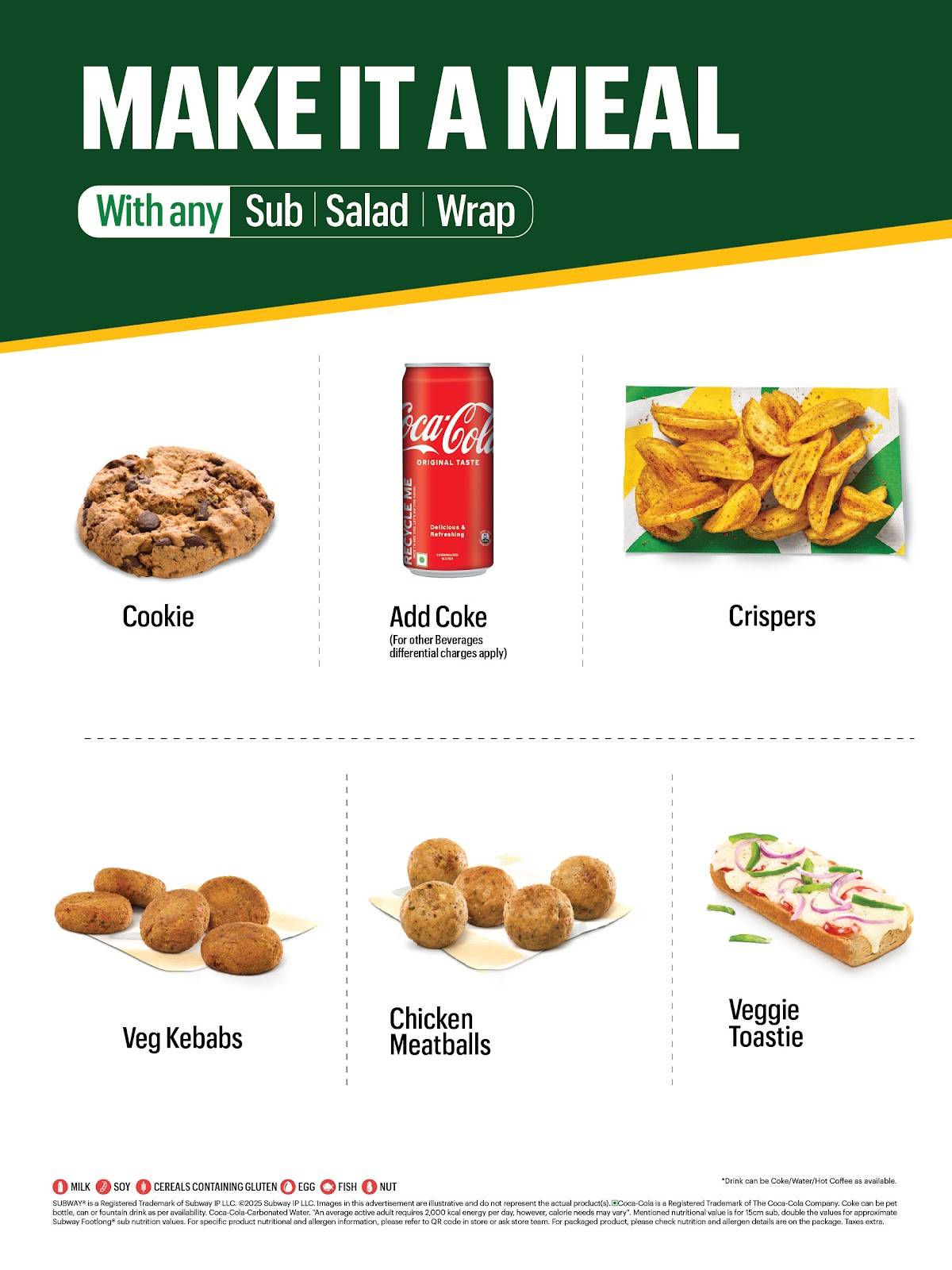 Subway Moga menu