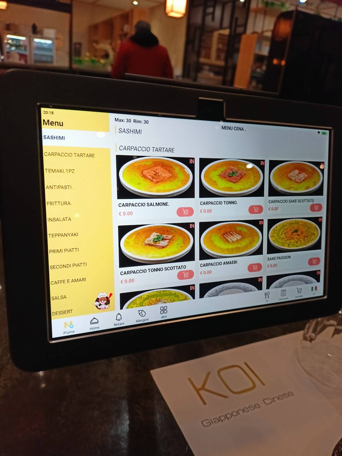 Menu di Sushi koi Ristorante 