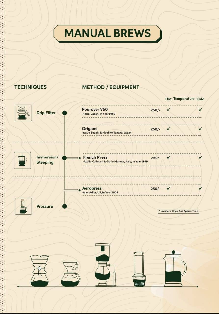TAN COFFEE menu