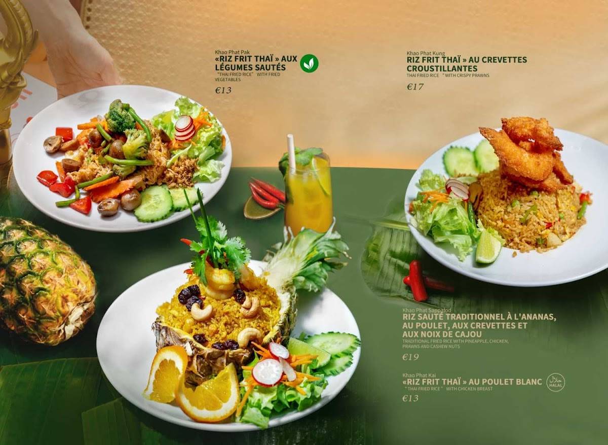 Menu de THAIGER