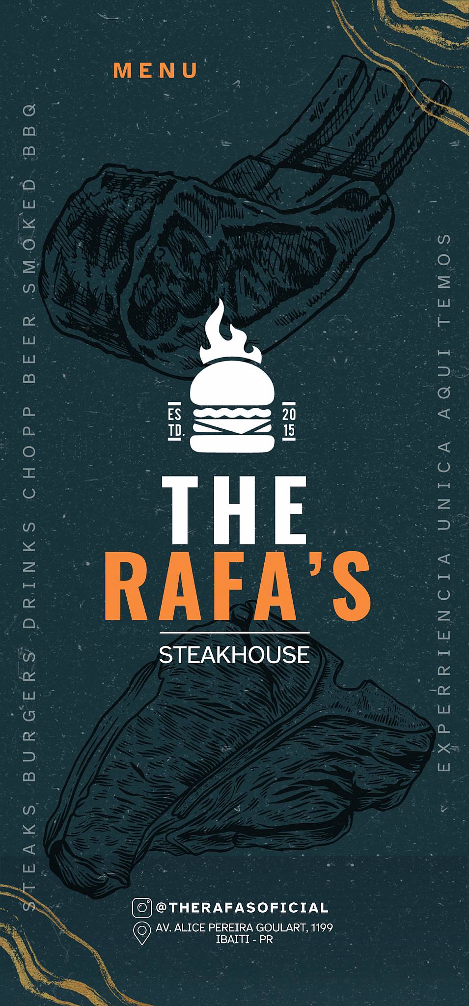 THE RAFA'S STEAKHOUSE cardápio
